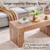 48" Coffee Table, Modern Wooden Living Room Table with Hidden Storage Drawer, Center Tables - 4 of 4