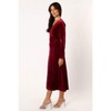 Petal and Pup Womens Darby Long Sleeve Midi Dress - 3 of 4