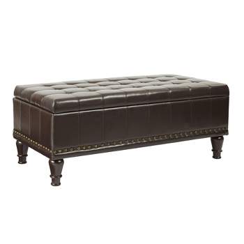 Caldwell Storage Ottoman Bonded Leather - INSPIRED by Bassett