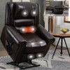 NicBex Recliner Chair Heat Massage Chair Lift Chair with USB Charging Port Recliner Faux Leather Recliner Chairs for Adults for Living Room, Reading Room - 2 of 4
