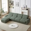 KTMBDW 126" Sectional Couches for Living Room, L Shaped Couch, 4-Seat Sofa Set with Corduroy Fabric for Home Furniture - 2 of 4