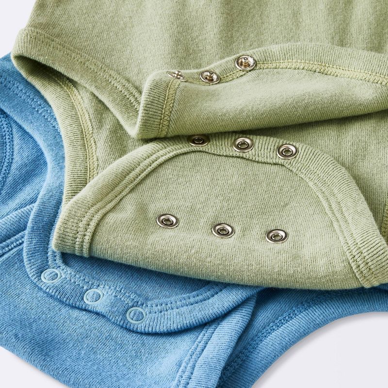 Baby Boys' 6pk Go & Grow Short Sleeve Cotton Bodysuit - Cloud Island™ Blue, 5 of 6