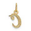Black Bow Jewelry 14k Yellow Gold, Claire Collection Mini Lower Case Initial C Charm - 3 of 4
