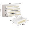 Rattan 8 Drawer Dressers & Chest of Drawers for Bedroom, Dresser Storage for Nightstands, TV Stands, Living Room, Entryway, Hallway, Cloakroom - 3 of 4