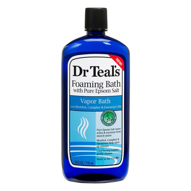 Dr Teal&#39;s Cool Vapor Mint &#38; Menthol Foaming Bubble Bath - 24 fl oz, 1 of 8