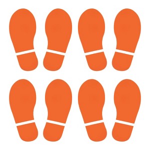 Unique Bargains Home Classroom Floor Stairs Decal PVC Footprint Sticker 4 Pairs - 1 of 4