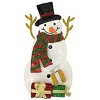 Northlight 31" Pre-Lit White and Black Snowman with Gifts Outdoor Christmas Decor - image 3 of 4