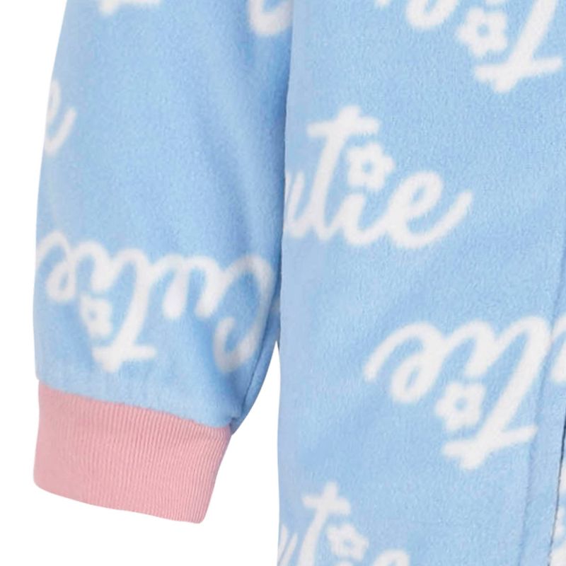 Gerber Infant and Toddler Girls' Fleece Footed Pajamas, 2-Pack, 5 of 10