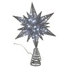 Kurt Adler 11-Inch Pre-Lit Twinkling LED 60-Light Silver Starburst Tree Topper - image 4 of 4