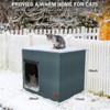 JOEJOY Waterproof Outdoor Cat House with Heating Pad, Sturdy & Safe Pet Shelter for Cats, Easy to Carry Heated Cat House for Outdoor Use - 2 of 4