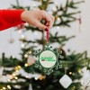 Northlight 3.5" Silver Plated Snowflake Junior Mints Candy Logo Christmas Ornament - Green/White - 4 of 4