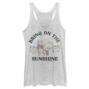 Women's Winnie the Pooh Bring on the Sunshine Racerback Tank Top - 1 of 4