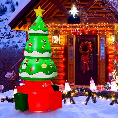 Garvee 5.6''Christmas Inflatable Tree Blow Up Trees with Multicolor LED Lights