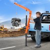 VEVOR Hydraulic Pickup Truck Crane, 500 lbs Capacity, 360° Swivel, Hitch Mounted Crane with Three Boom Capacities of 110 lbs, Orange - 2 of 4