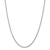Black Bow Jewelry 2.2mm, 14k White Gold, Solid Cable Chain Necklace - 3 of 4