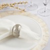 Saro Lifestyle Textured Capiz Napkin Ring (Set of 4) - 4 of 4