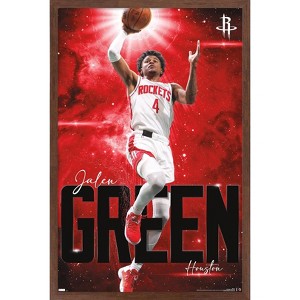 Trends International NBA Houston Rockets - Jalen Green 23 Framed Wall Poster Prints - 1 of 4