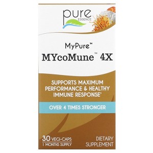 Pure Essence MyPure, MYcoMune 4X, 30 Vegi-Caps - 1 of 4