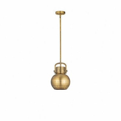 Newton Sphere - 1 Light Pendant In Industrial Style-11.25 Inches Tall and 8 Inches Wide
