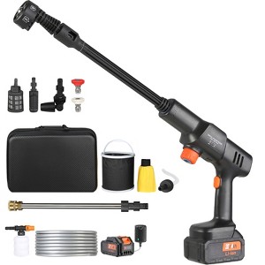 VEVOR Cordless Pressure Washer, 652-PSI 1.0 GPM Portable Power Cleaner, Handheld High-Pressure Car Washer Gun with 4.0Ah Battery, Charger, Black - 1 of 4