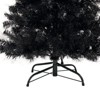 INFURNIC Artificial Trees 6FT Bent Top Grinch Style Christmas Tree with 1080 Branch Tips for Holiday Decor, Black, 72"*36"*36" - 3 of 4