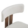Sapphtopaz Modern Dining Chairs Set of 2 Upholstered Kitchen Chair with Curved Back & Metal Legs Armless Accent Chairs for Living Room, Kitchen - 4 of 4