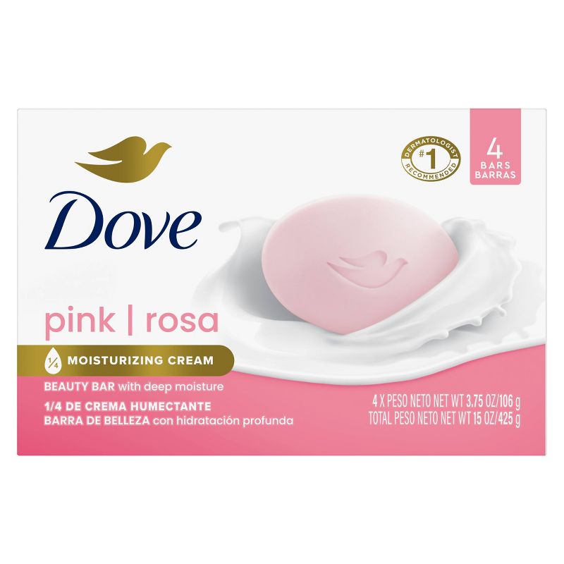 Dove Beauty Pink Deep Moisture Beauty Bar Soap - 3.75oz each, 3 of 10
