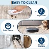 Washable Area Rug – Modern Minimalist Distressed Non-Slip Low Pile Stain-Resistant Floor Carpet for Living Room, Bedroom, Dining - 2 of 4