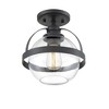 Savoy House Pendleton 1 - Light Semi-Flush Mount in  Matte Black - image 2 of 4