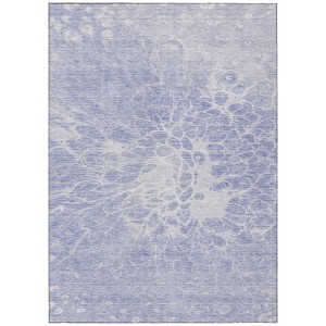 Lavender Ivory And Lilac Abstract Washable Indoor Outdoor Area Rug - 1 of 4