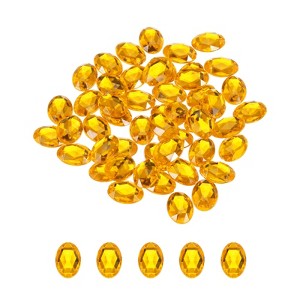 Unique Bargains Flat Back Artificial Rhinestones for Wedding DIY Crafts Party 50 Pcs - 1 of 4