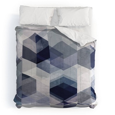 Deny Designs Black Mareike Boehmer Graphic 175 Comforter Set (Queen) - Deny Designs: Geometric Art, Reversible, 3-Piece Bedding — фото 2