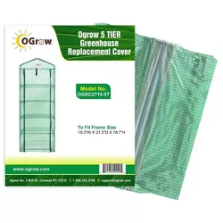 Machrus Ogrow Clear Replacement Cover for 5 Tier Mini Greenhouse