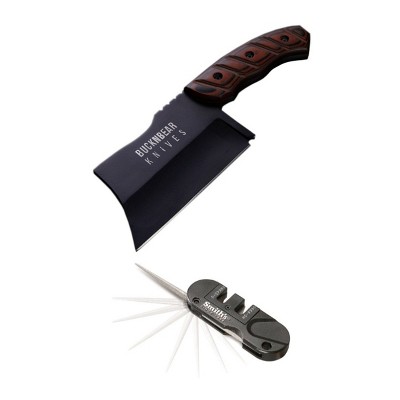 The Cordor: Cleaver Knife with Sheath (Spring Steel, D2 Steel are