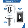 Itopfox Lower Engine Cover Pin Screws - Premium Radiator Access Cover Pin Clips, Splash Shield Bolt Screw Fastener Clip - 14 Pieces - 2 of 4
