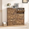Shoe Storage Cabinet with 6 Flip Drawers - 2 of 4