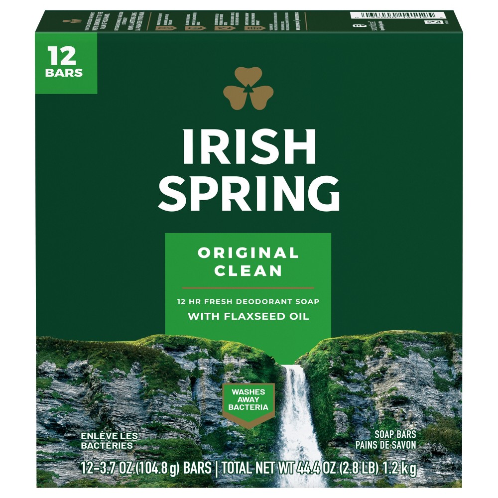 Photos - Shower Gel Irish Spring Bar Soap - Original Clean 3.7oz