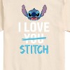 Men's - Lilo and Stitch - I Love Stitch Short Sleeve Graphic T-Shirt - 2 of 4