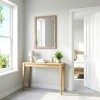 Spassway 22"W*30"H Wooden Rectangle Wall Mirror with Bead Rustic Decorative Mirrors with Whitewash Edge for Bathroom Bedroom Entryway Living Room - 4 of 4