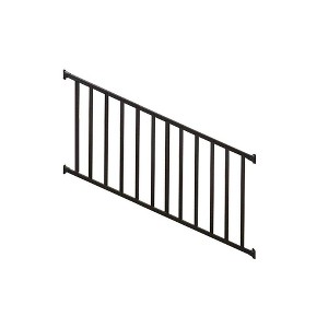 APRILSOUL Aluminum Indoor & Outdoor Stair Railing Kit for Concrete Steps or Wooden Stairs - 1 of 4