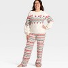 Women's Fair Isle Holiday Matching Family Sweater - Wondershop™ Cream - 3 of 4
