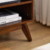 59 Inch Modern Rattan TV Stand for 65 Inch TV Media Console Entertainment Cabinet with Rattan Cabinet Doors for Living Room Bedroom Media Room - 4 of 4