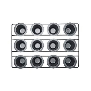 Chicago Metallic 26121 Professional 12-Cup Non-Stick Mini-Popover Pan, 16-Inch-by-10.75-Inch - 1 of 4