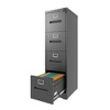 4 Drawer File Cabinet with Lock Metal Vertical File Cabinet Office Home, A4 Legal/Letter Size Narrow File Cabinet Locked,Assembly Required - 2 of 4