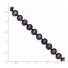 Black Bow Jewelry 7-8mm, Black FW Cultured Pearl & 14k Yellow Gold Clasp Necklace - 3 of 4