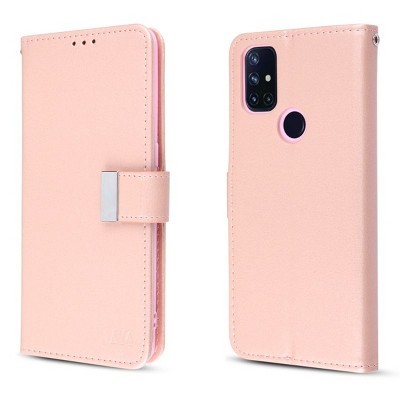 MyBat MyJacket Wallet Xtra Series Compatible With Oneplus Nord N10 5G - Rose Gold