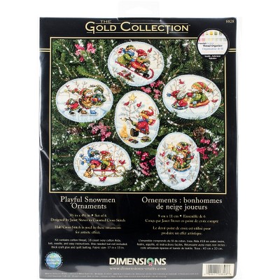 Dimensions Counted Cross Stitch, Gold Collection Snowman Gathering Stocking