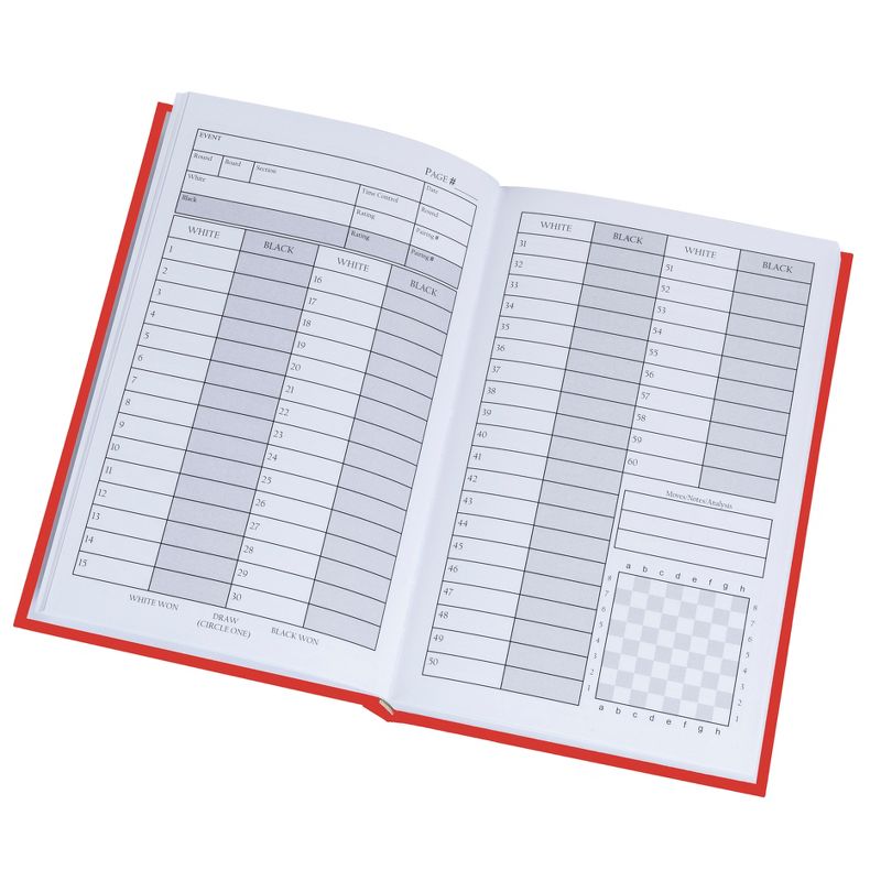 WE Games Hardcover Chess Scorebook & Notation Pad - Soft Touch, 3 of 7