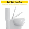Elongated Toilet Cover with Integrated Toddler Insert and Quick-Release Hinges, Family-Friendly Potty Training Design - 4 of 4