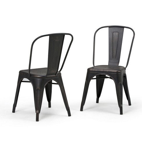 Heavy duty best sale metal dining chairs